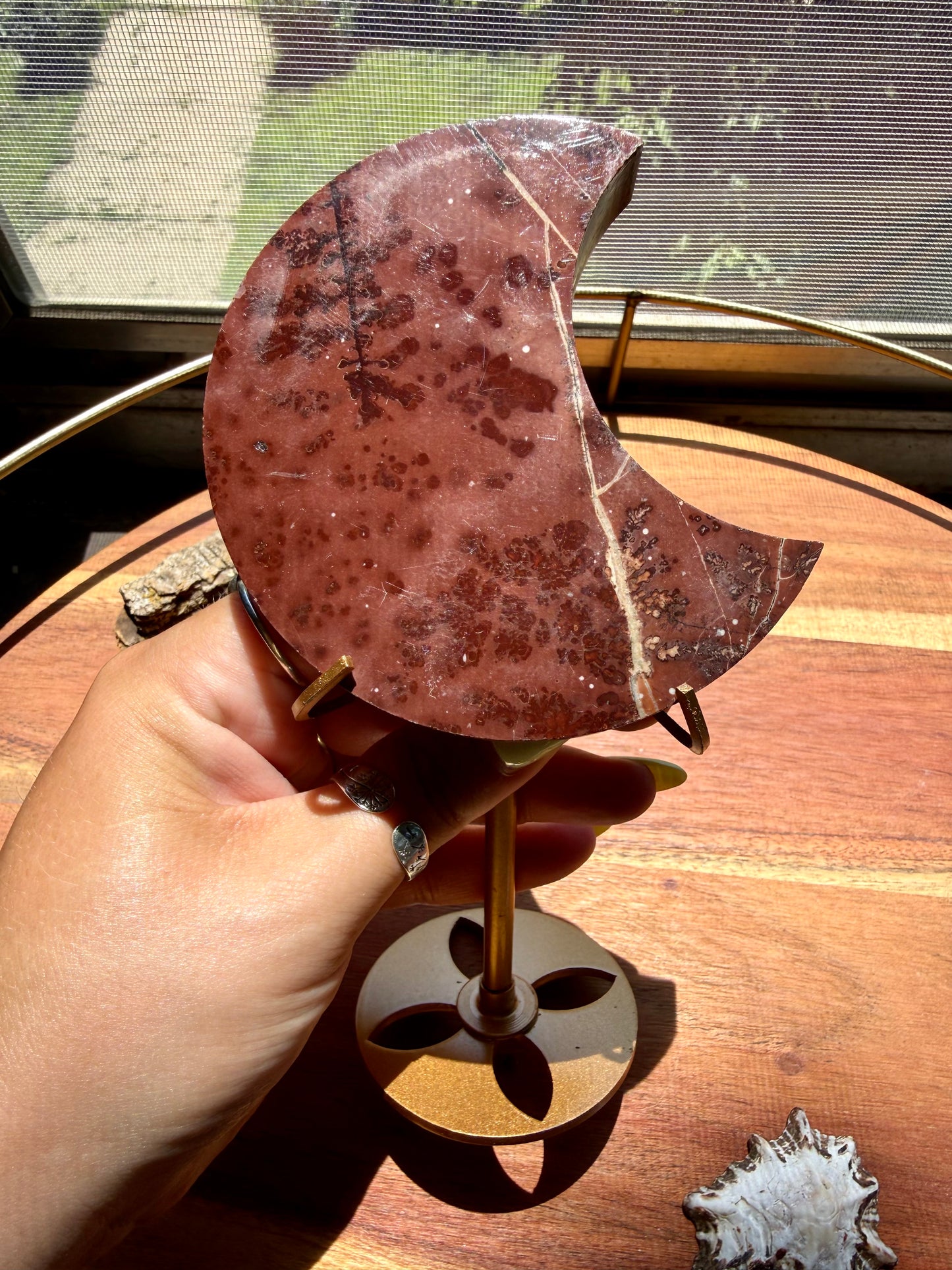 PICTURE JASPER MOON WITH STAND