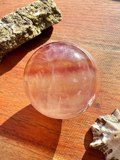 BANDED CANDY FLUORITE SPHERE