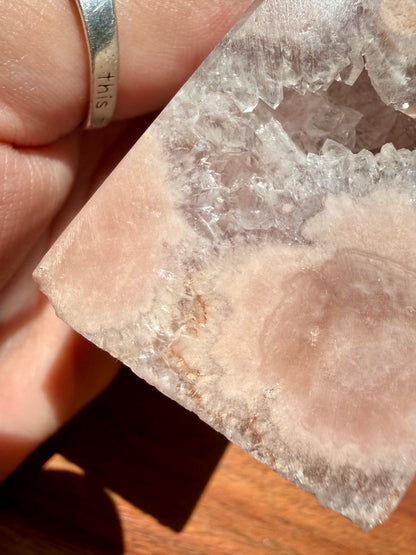PINK AMETHYST + FLOWER AGATE TOWER