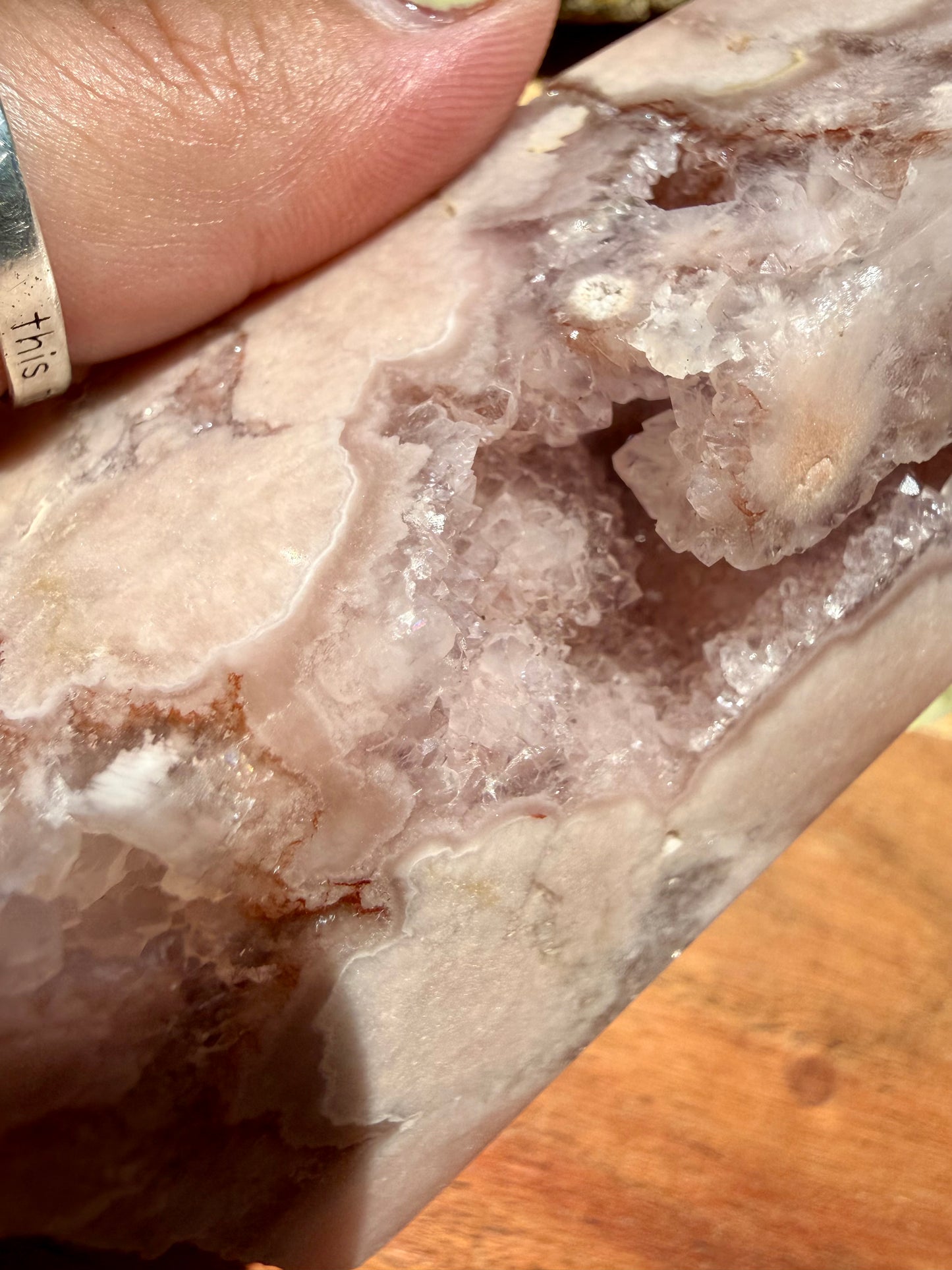 PINK AMETHYST + FLOWER AGATE TOWER