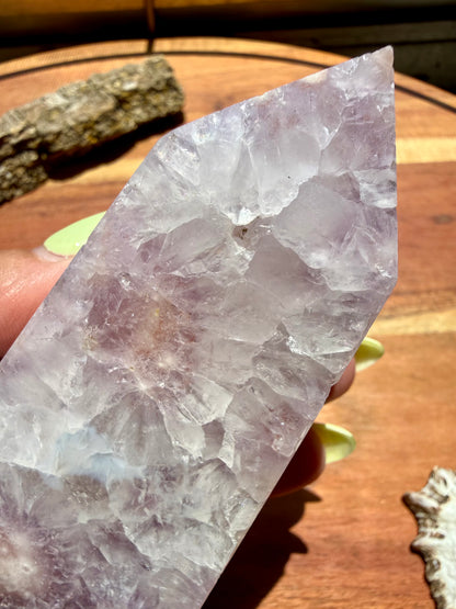 AMETHYST + FLOWER AGATE TOWER