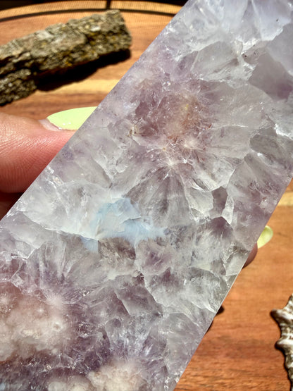 AMETHYST + FLOWER AGATE TOWER
