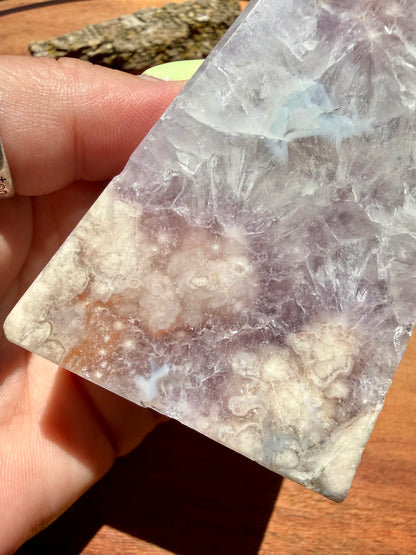AMETHYST + FLOWER AGATE TOWER