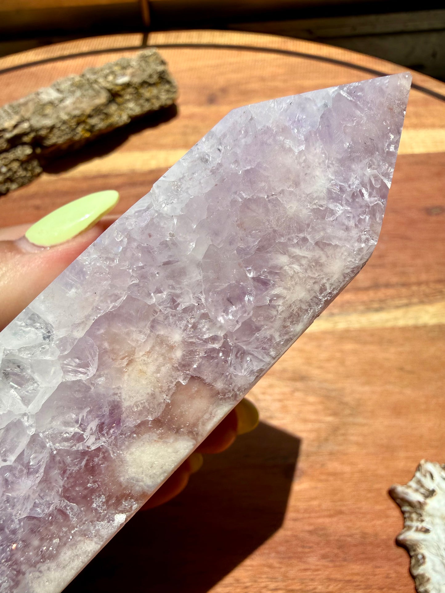 AMETHYST + FLOWER AGATE TOWER