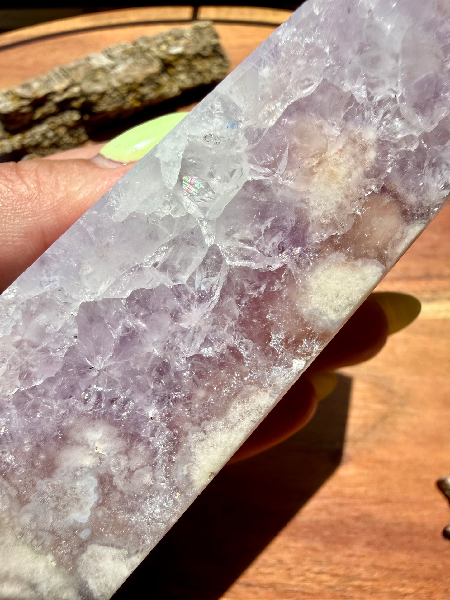 AMETHYST + FLOWER AGATE TOWER