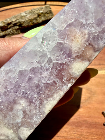 AMETHYST + FLOWER AGATE TOWER