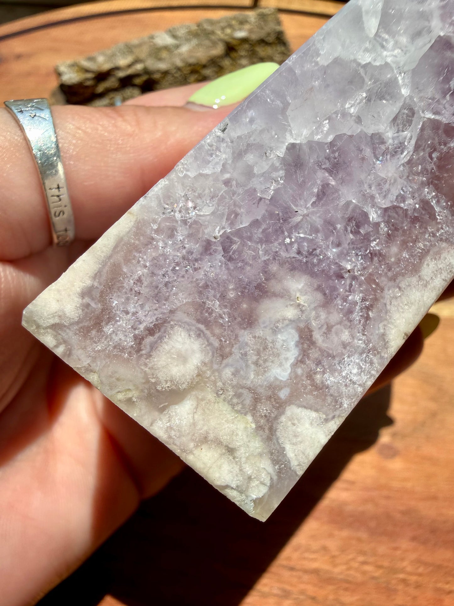 AMETHYST + FLOWER AGATE TOWER