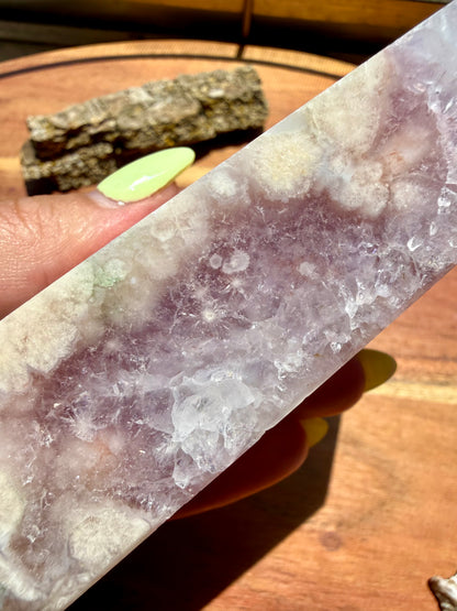 AMETHYST + FLOWER AGATE TOWER