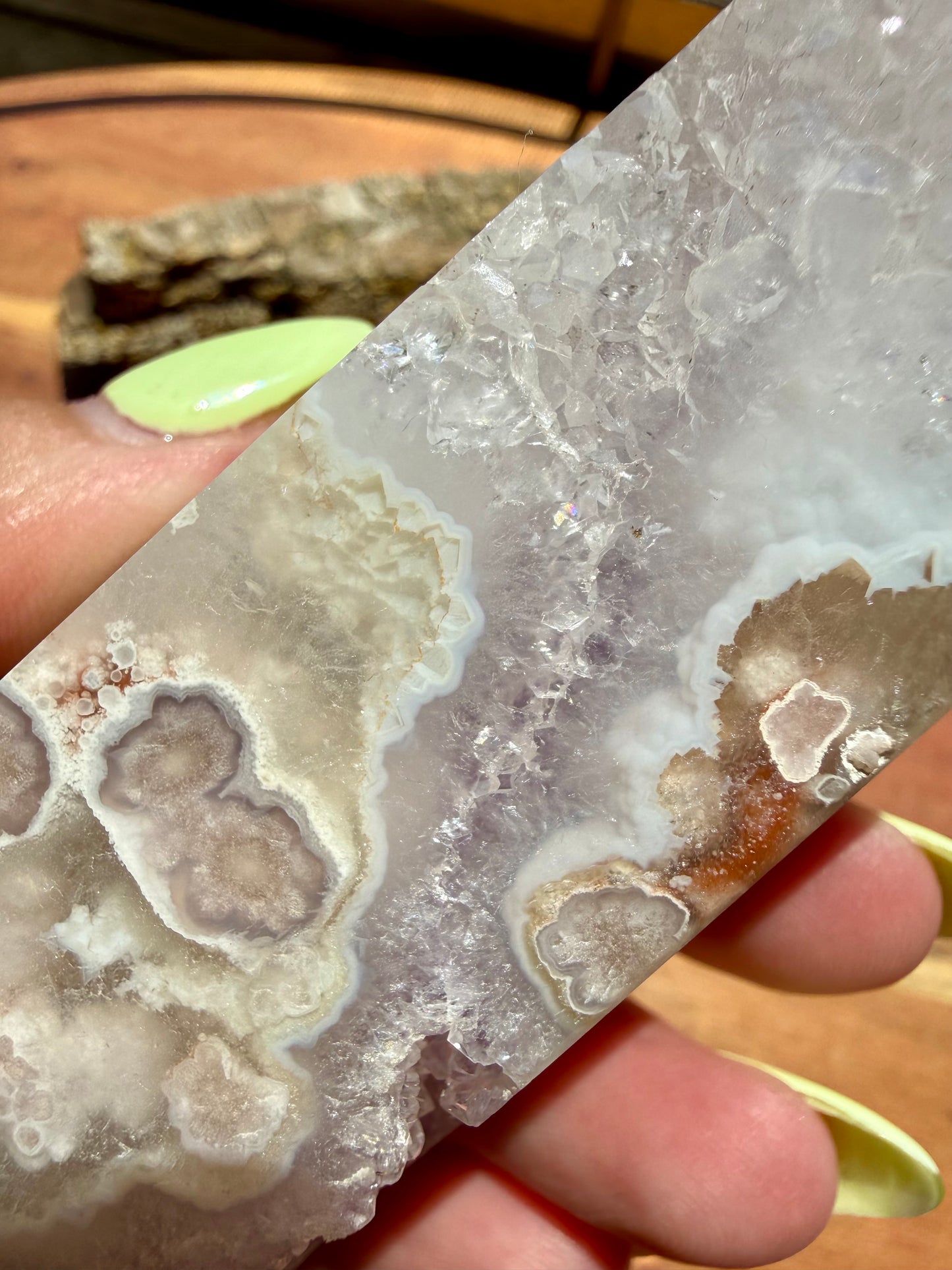 AMETHYST + FLOWER AGATE TOWER