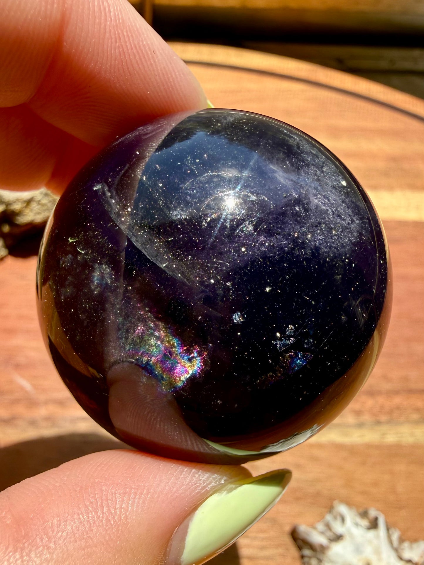 GALAXY FLUORITE (PYRITE + FLUORITE) SPHERE