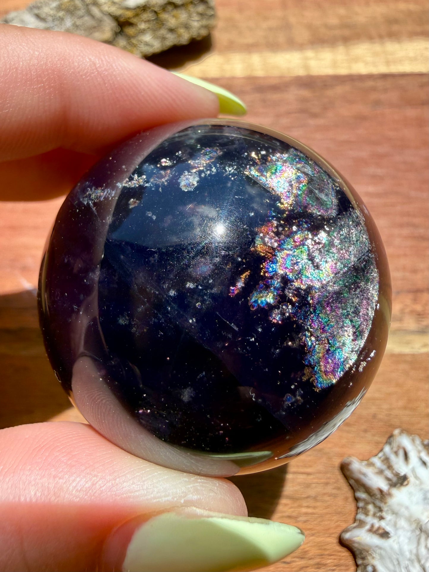 GALAXY FLUORITE (PYRITE + FLUORITE) SPHERE
