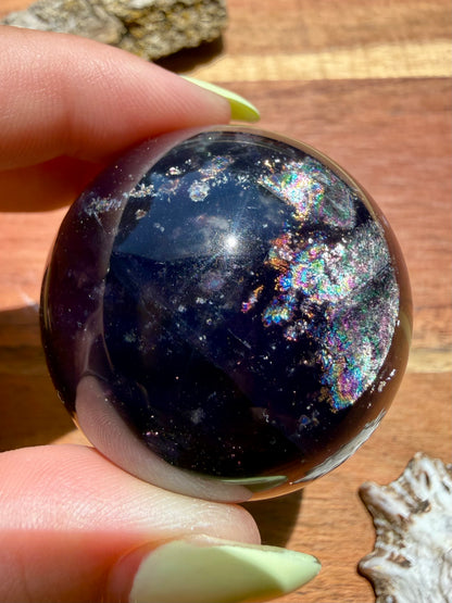GALAXY FLUORITE (PYRITE + FLUORITE) SPHERE