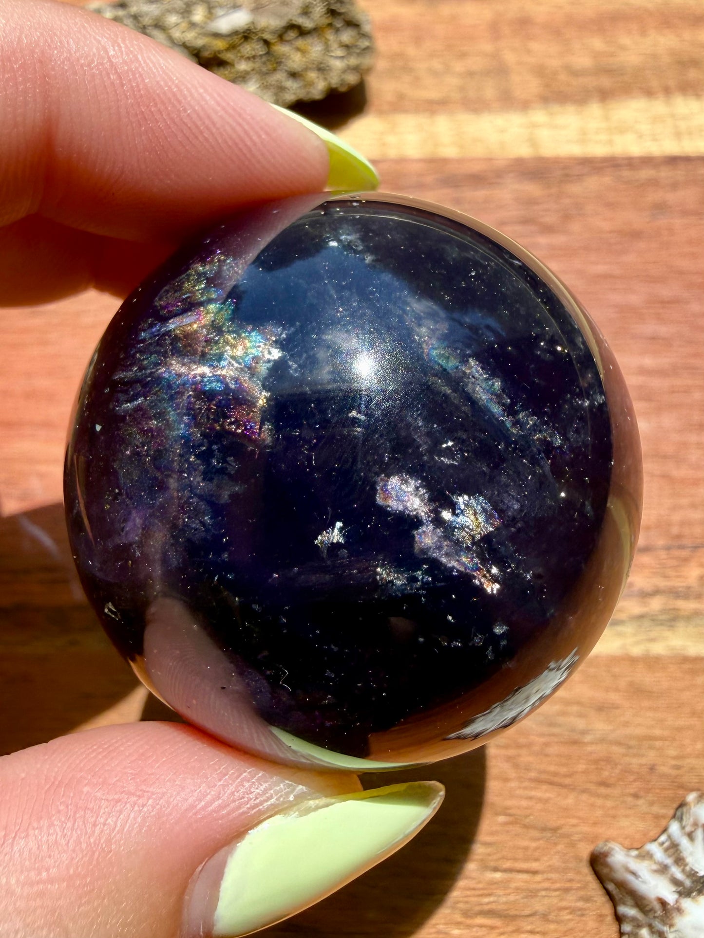 GALAXY FLUORITE (PYRITE + FLUORITE) SPHERE