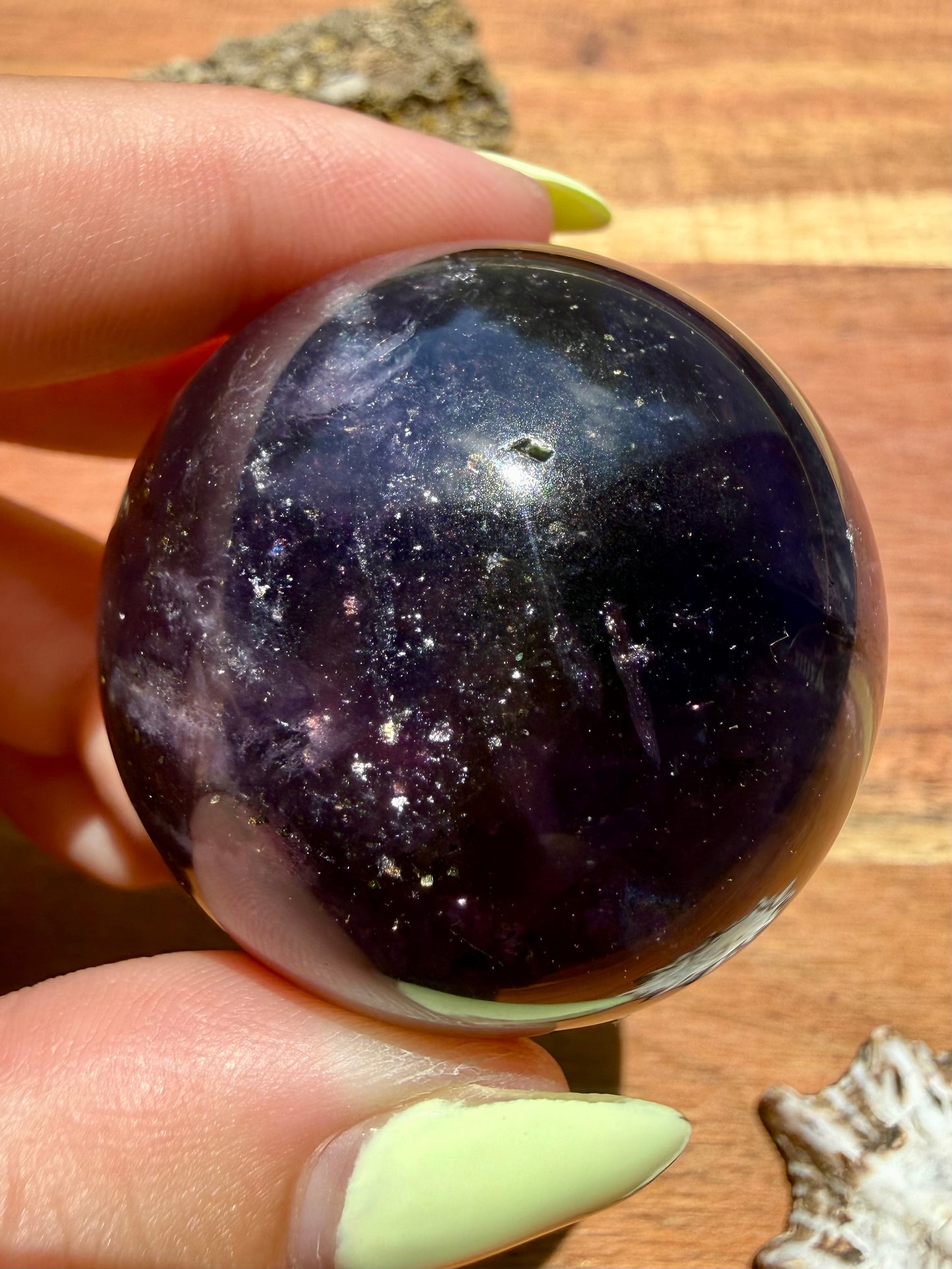 GALAXY FLUORITE (PYRITE + FLUORITE) SPHERE