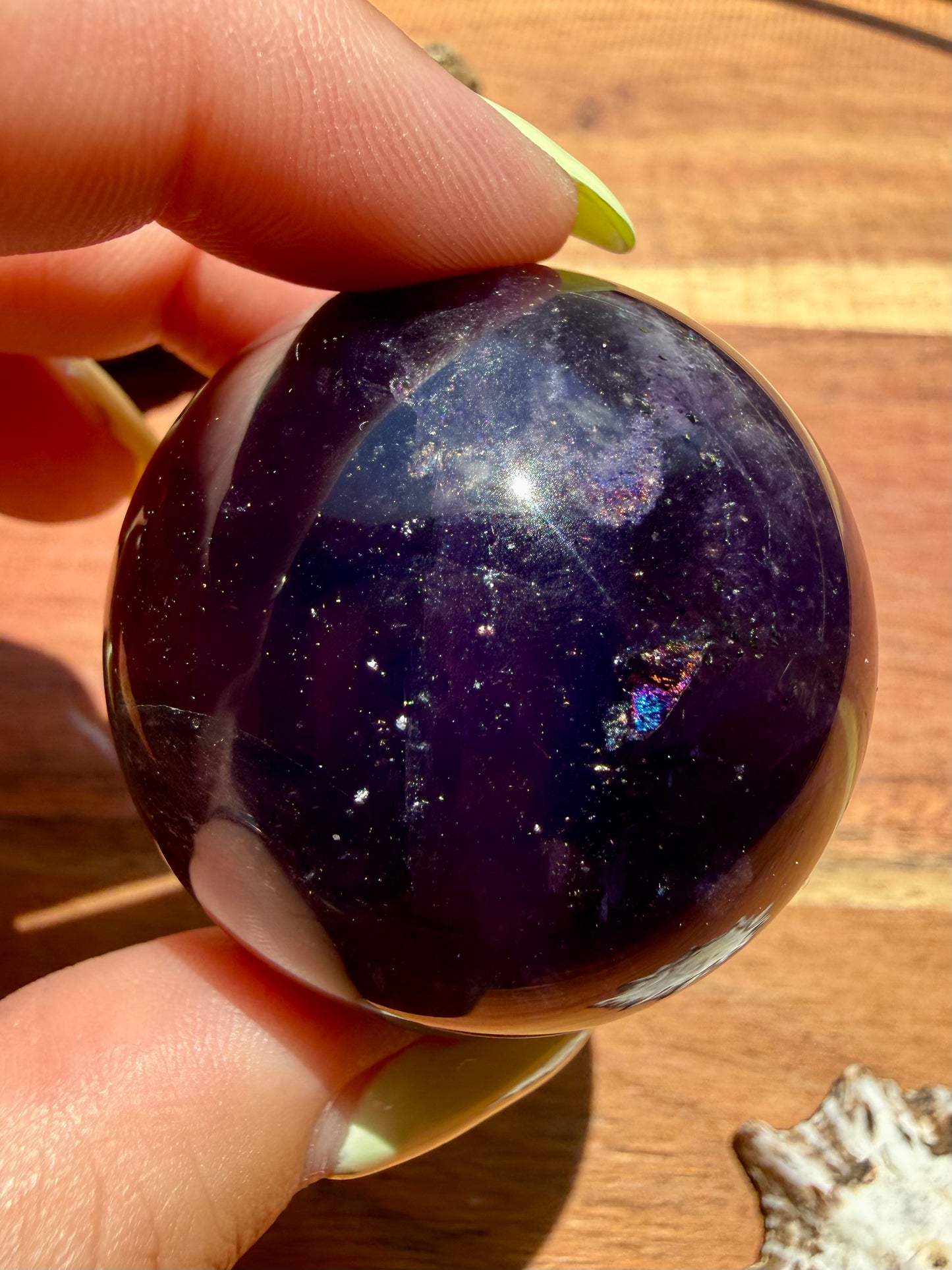 GALAXY FLUORITE (PYRITE + FLUORITE) SPHERE