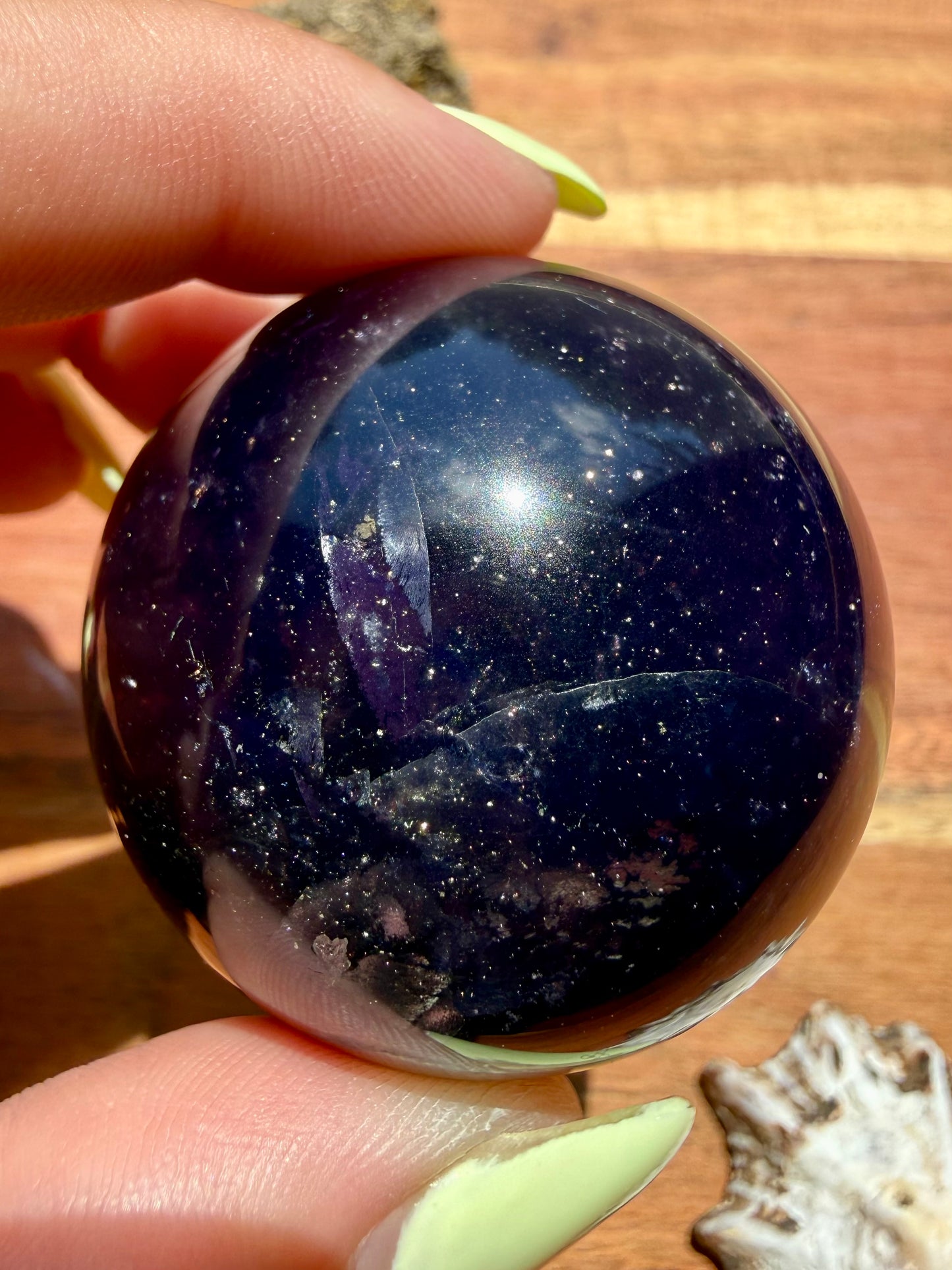 GALAXY FLUORITE (PYRITE + FLUORITE) SPHERE