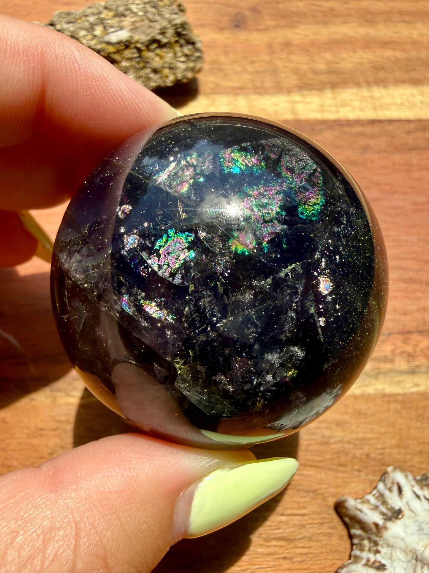 GALAXY FLUORITE (PYRITE + FLUORITE) SPHERE
