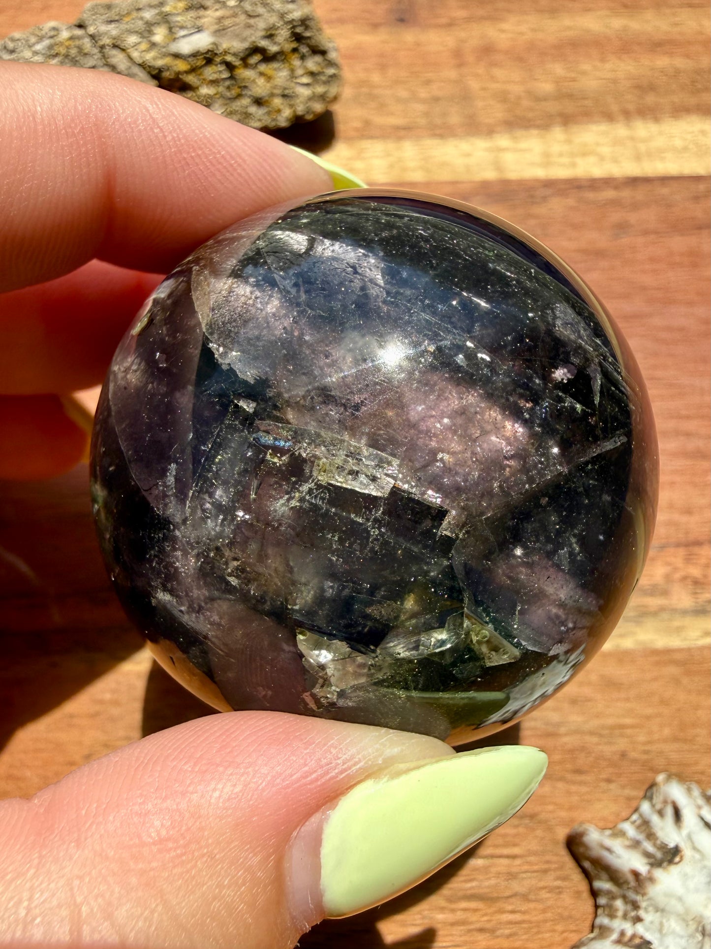GALAXY FLUORITE (PYRITE + FLUORITE) SPHERE
