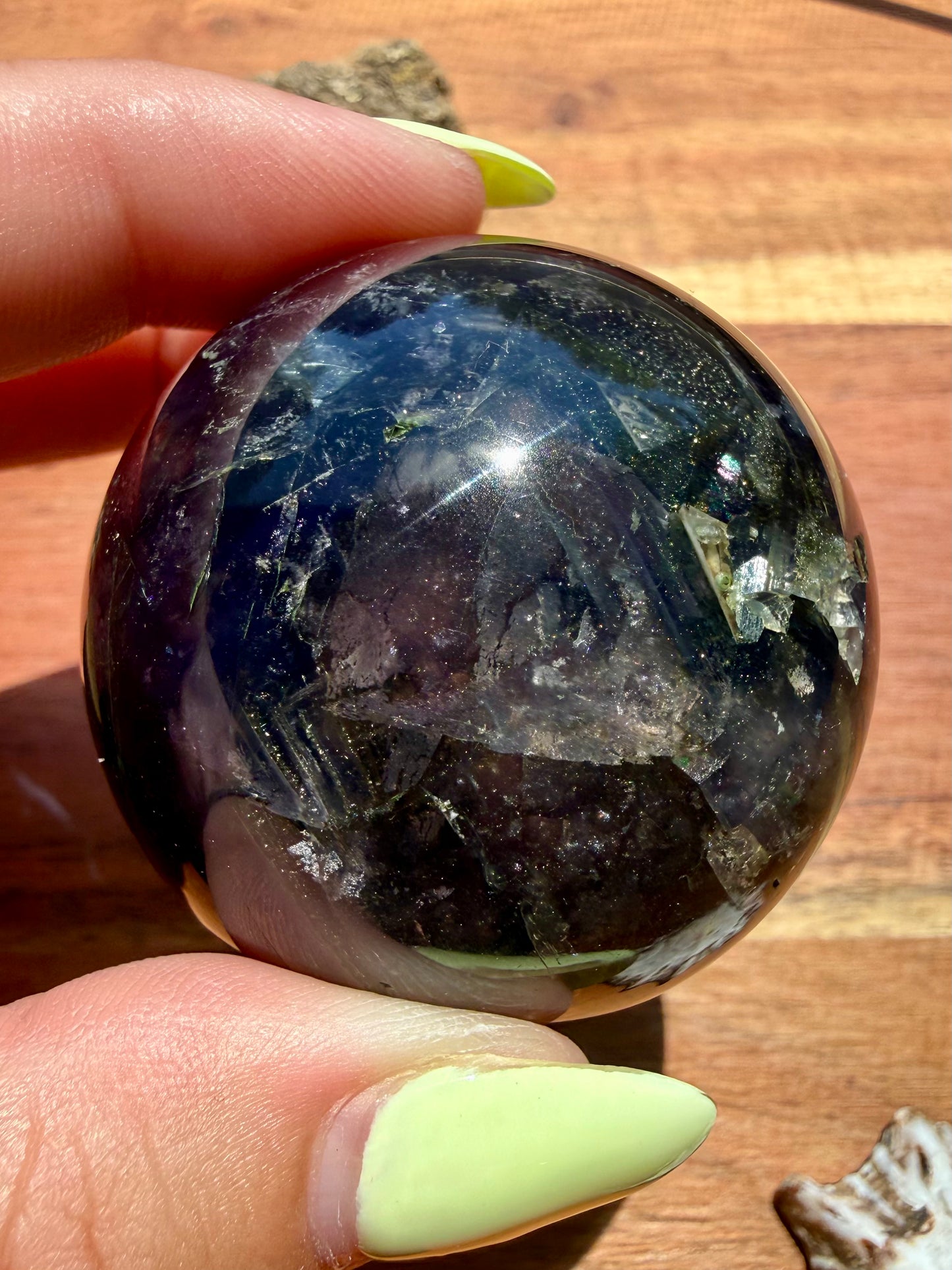 GALAXY FLUORITE (PYRITE + FLUORITE) SPHERE