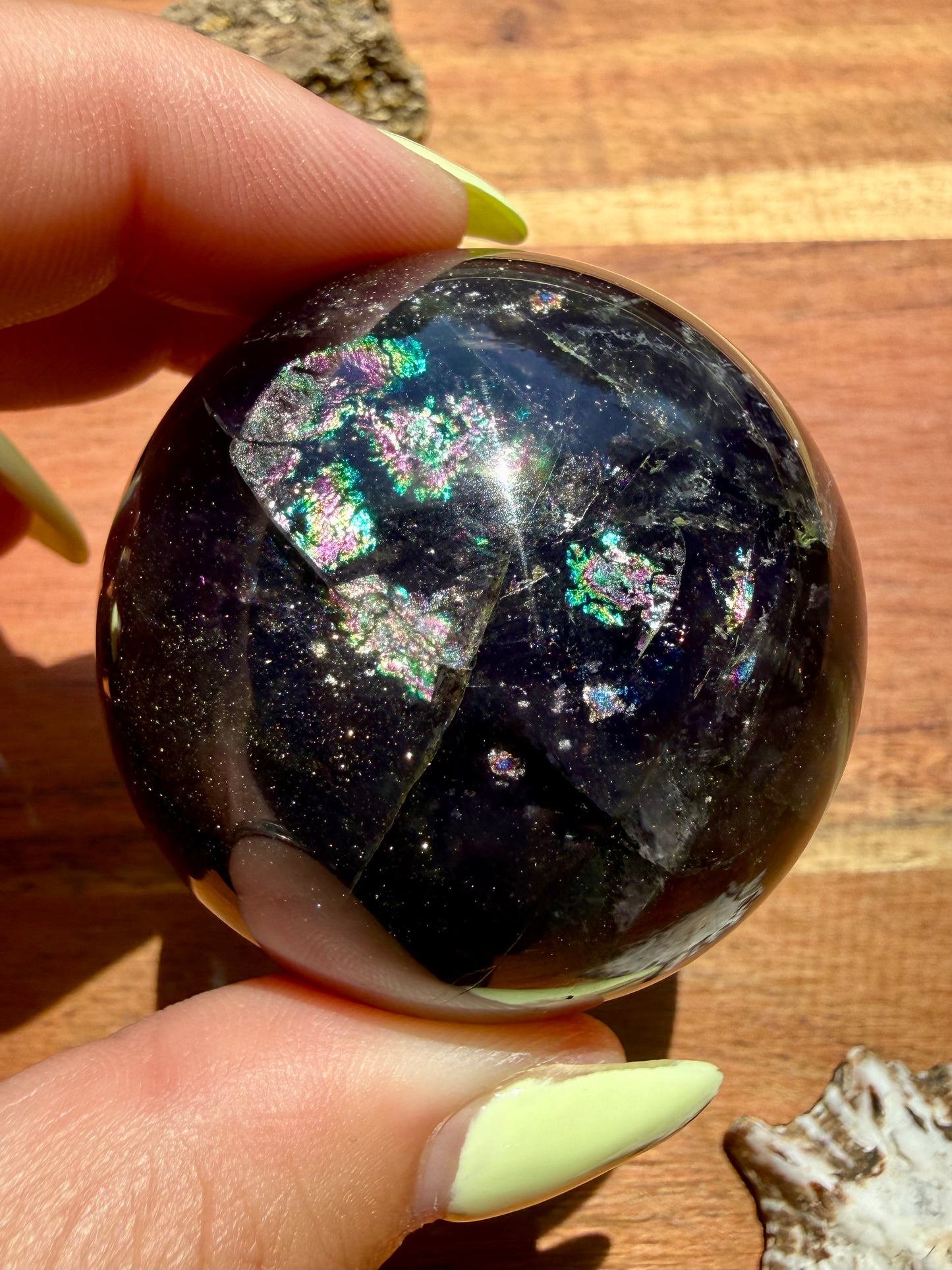 GALAXY FLUORITE (PYRITE + FLUORITE) SPHERE