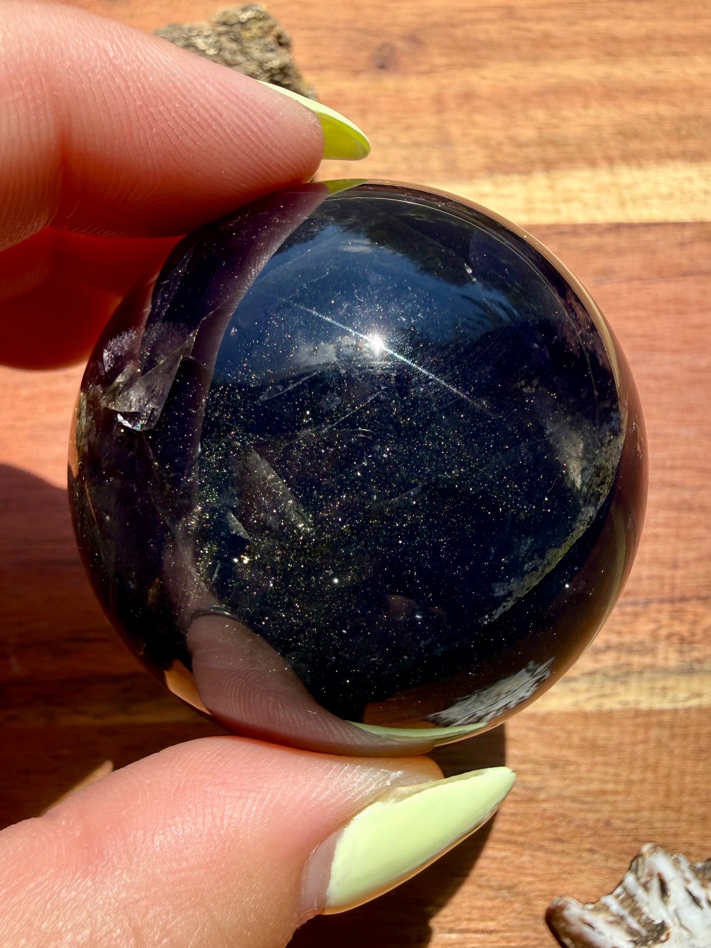 GALAXY FLUORITE (PYRITE + FLUORITE) SPHERE