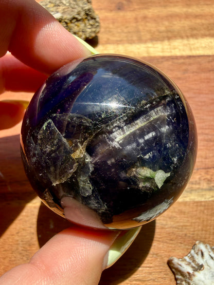 GALAXY FLUORITE (PYRITE + FLUORITE) SPHERE