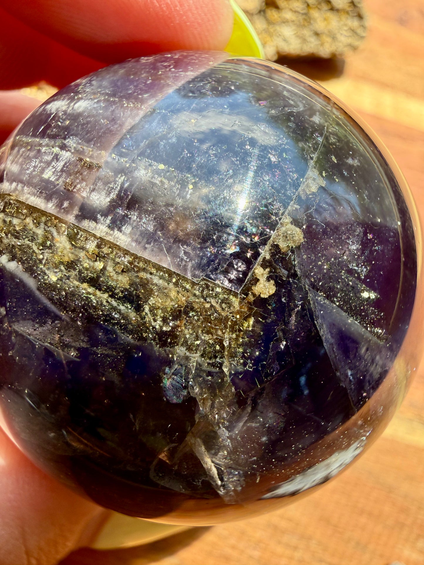 GALAXY FLUORITE (PYRITE + FLUORITE) SPHERE