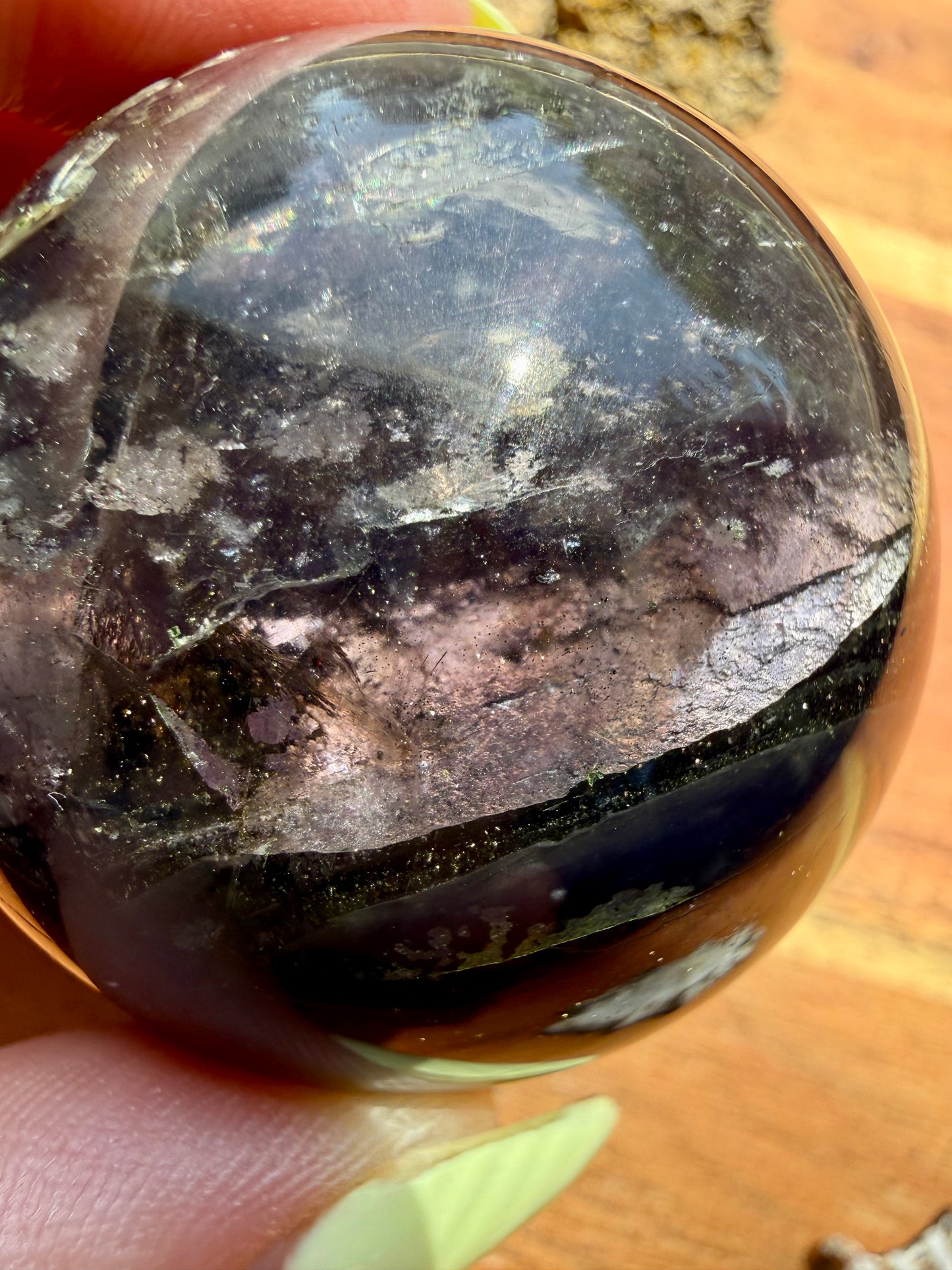 GALAXY FLUORITE (PYRITE + FLUORITE) SPHERE