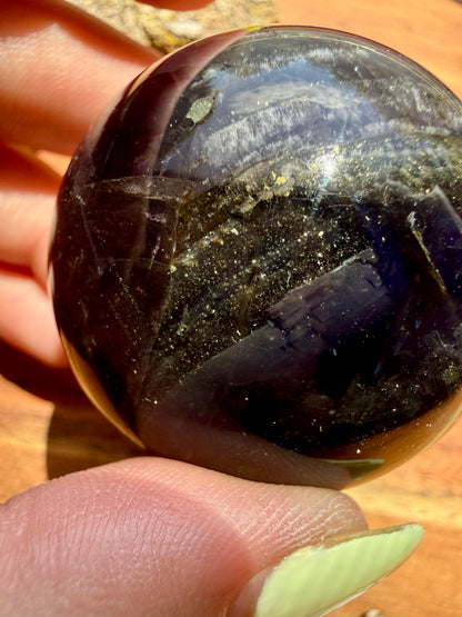 GALAXY FLUORITE (PYRITE + FLUORITE) SPHERE