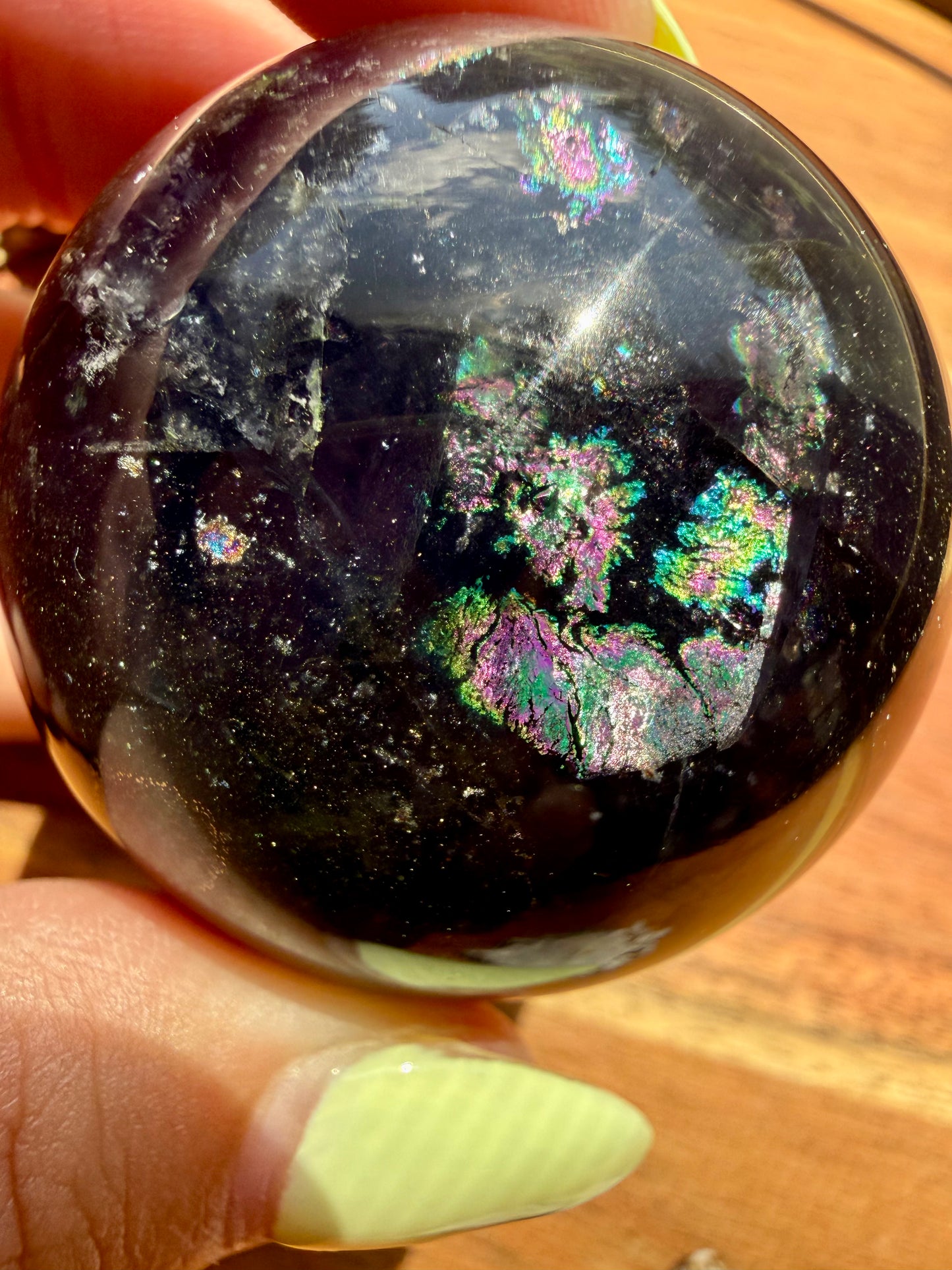 GALAXY FLUORITE (PYRITE + FLUORITE) SPHERE