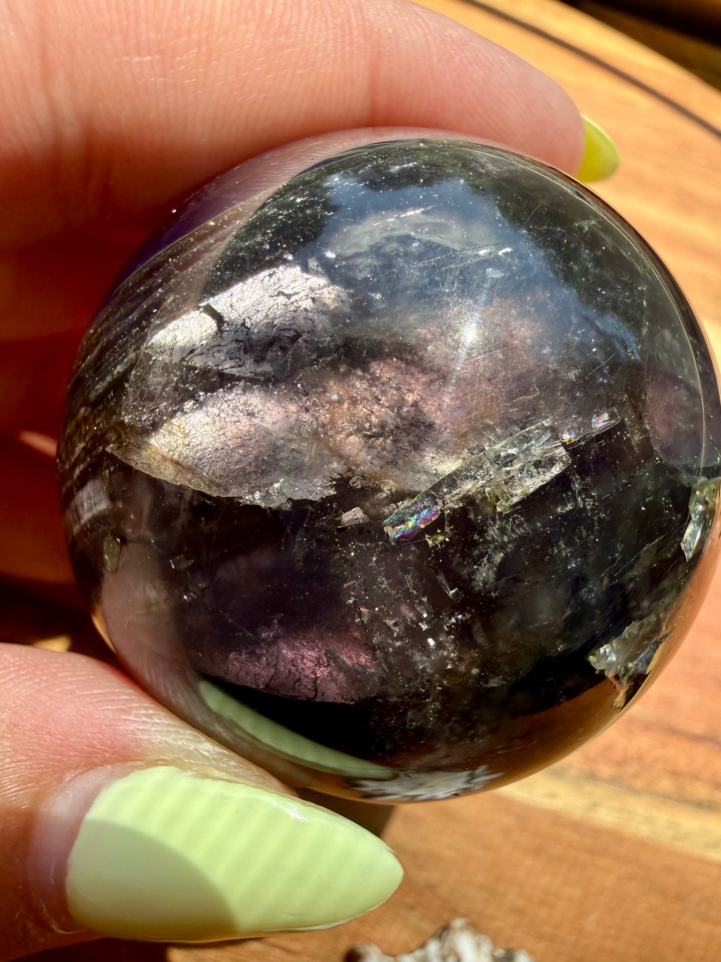 GALAXY FLUORITE (PYRITE + FLUORITE) SPHERE