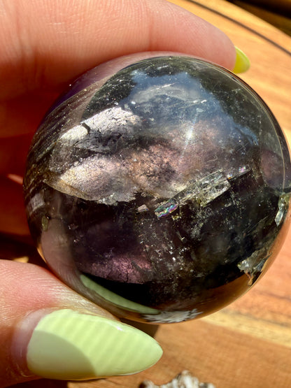 GALAXY FLUORITE (PYRITE + FLUORITE) SPHERE