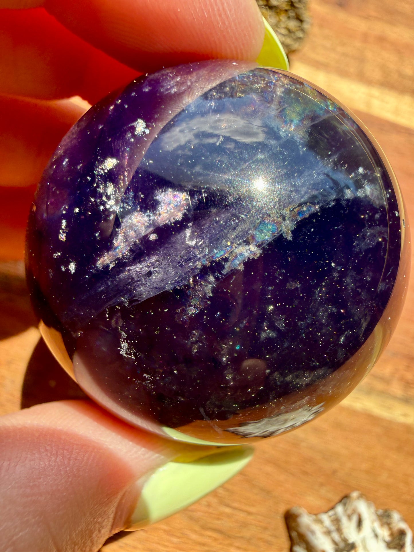 GALAXY FLUORITE (PYRITE + FLUORITE) SPHERE