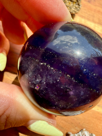 GALAXY FLUORITE (PYRITE + FLUORITE) SPHERE