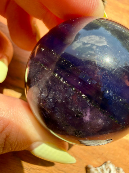 GALAXY FLUORITE (PYRITE + FLUORITE) SPHERE