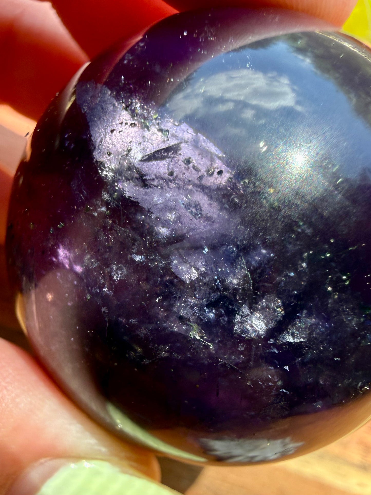 GALAXY FLUORITE (PYRITE + FLUORITE) SPHERE