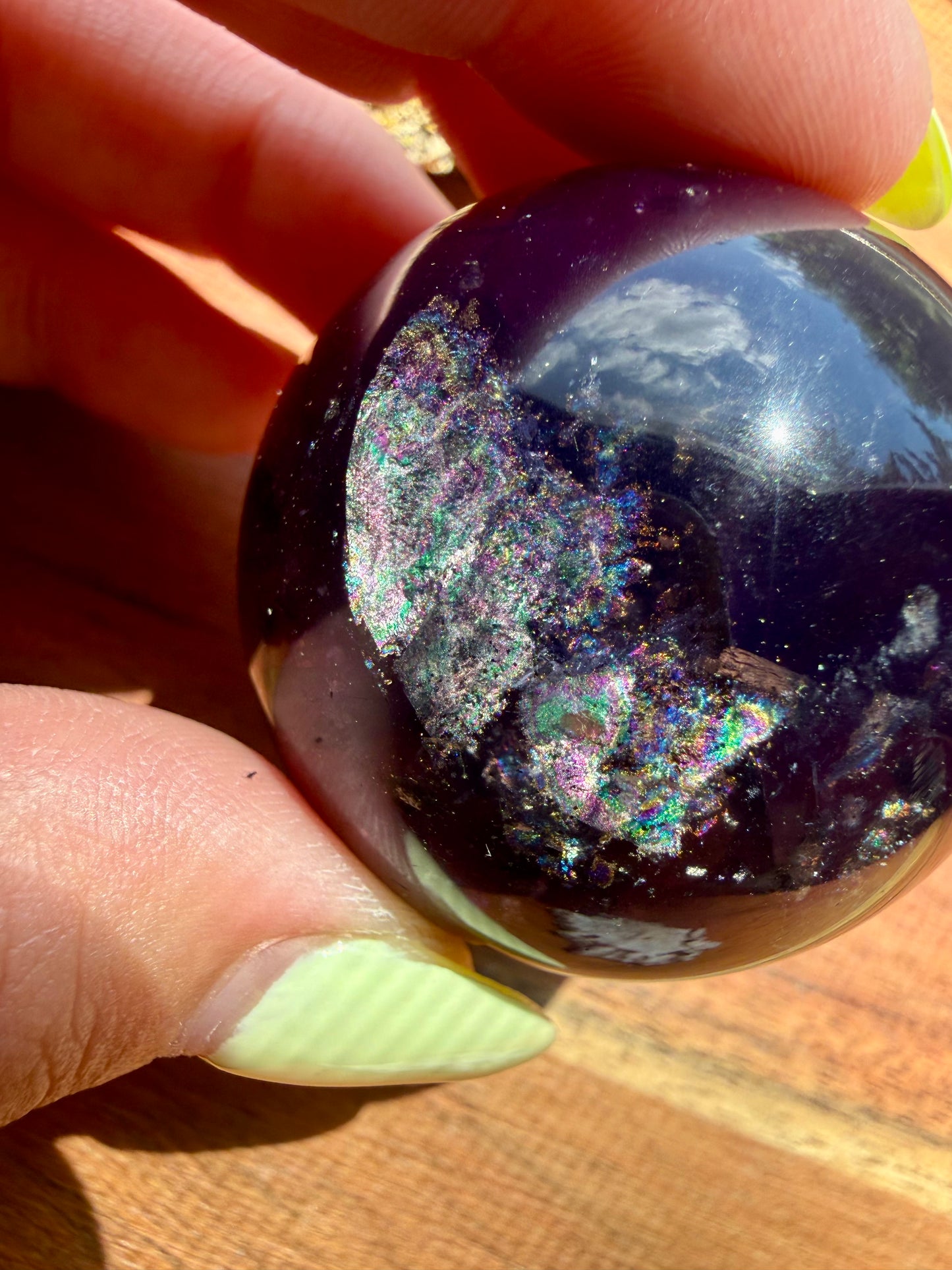 GALAXY FLUORITE (PYRITE + FLUORITE) SPHERE