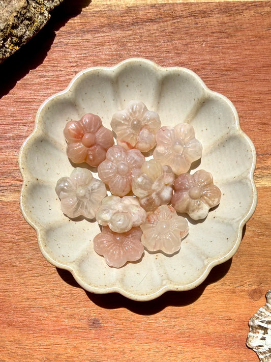 MINI FLOWER AGATE FLOWER CARVING