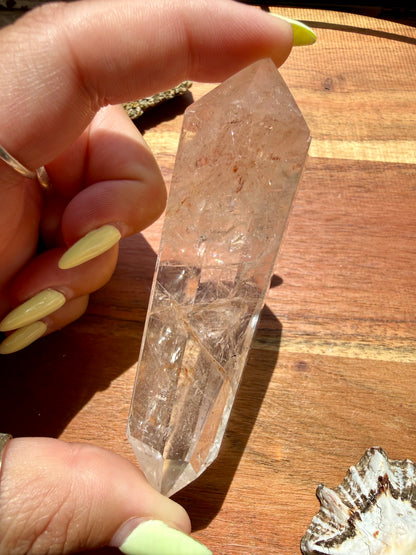 HIGH QUALITY PINK FIRE QUARTZ DT POINT