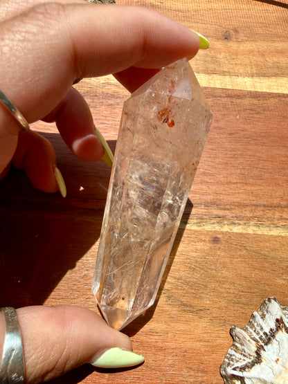 HIGH QUALITY PINK FIRE QUARTZ DT POINT