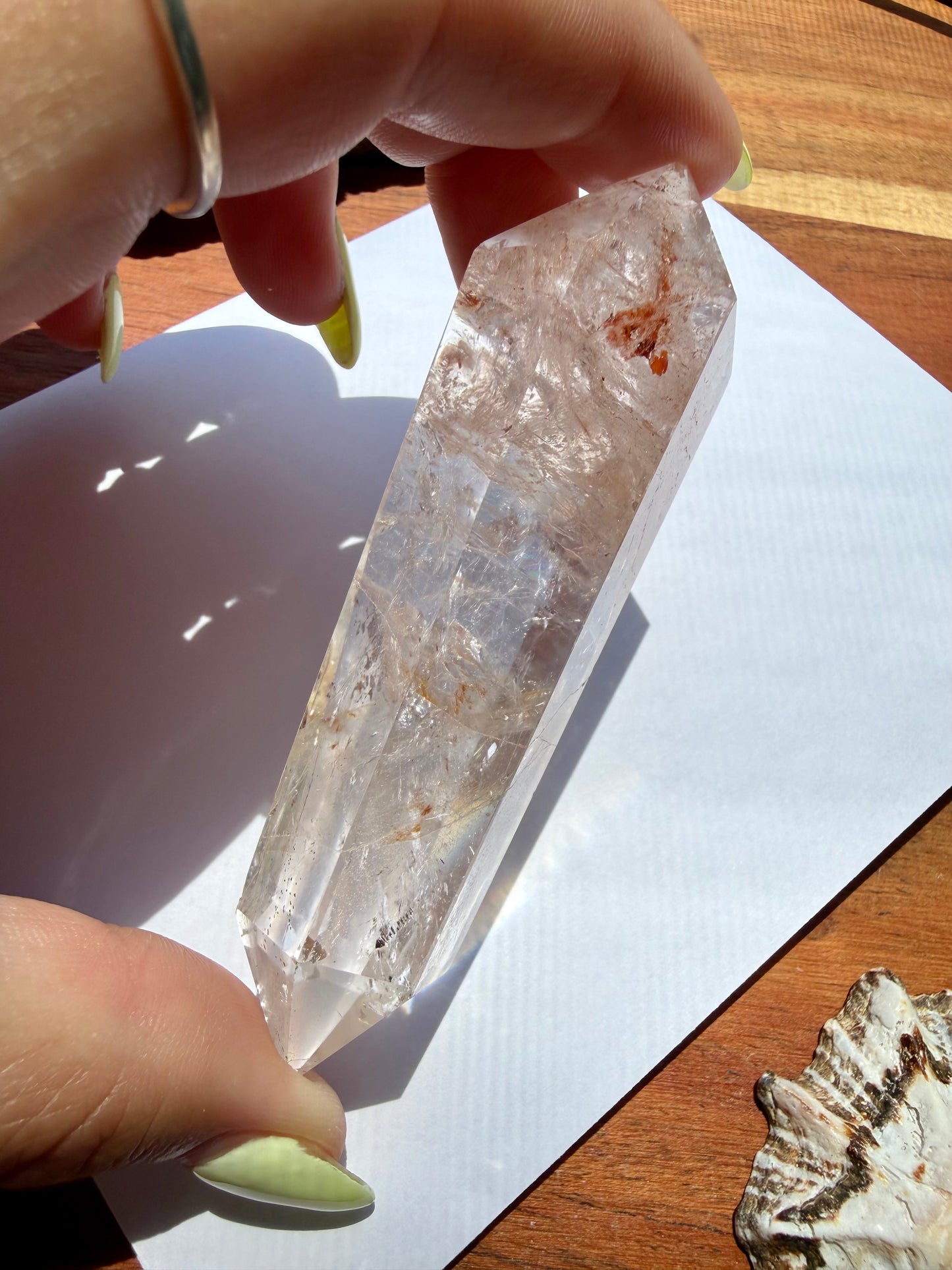 HIGH QUALITY PINK FIRE QUARTZ DT POINT