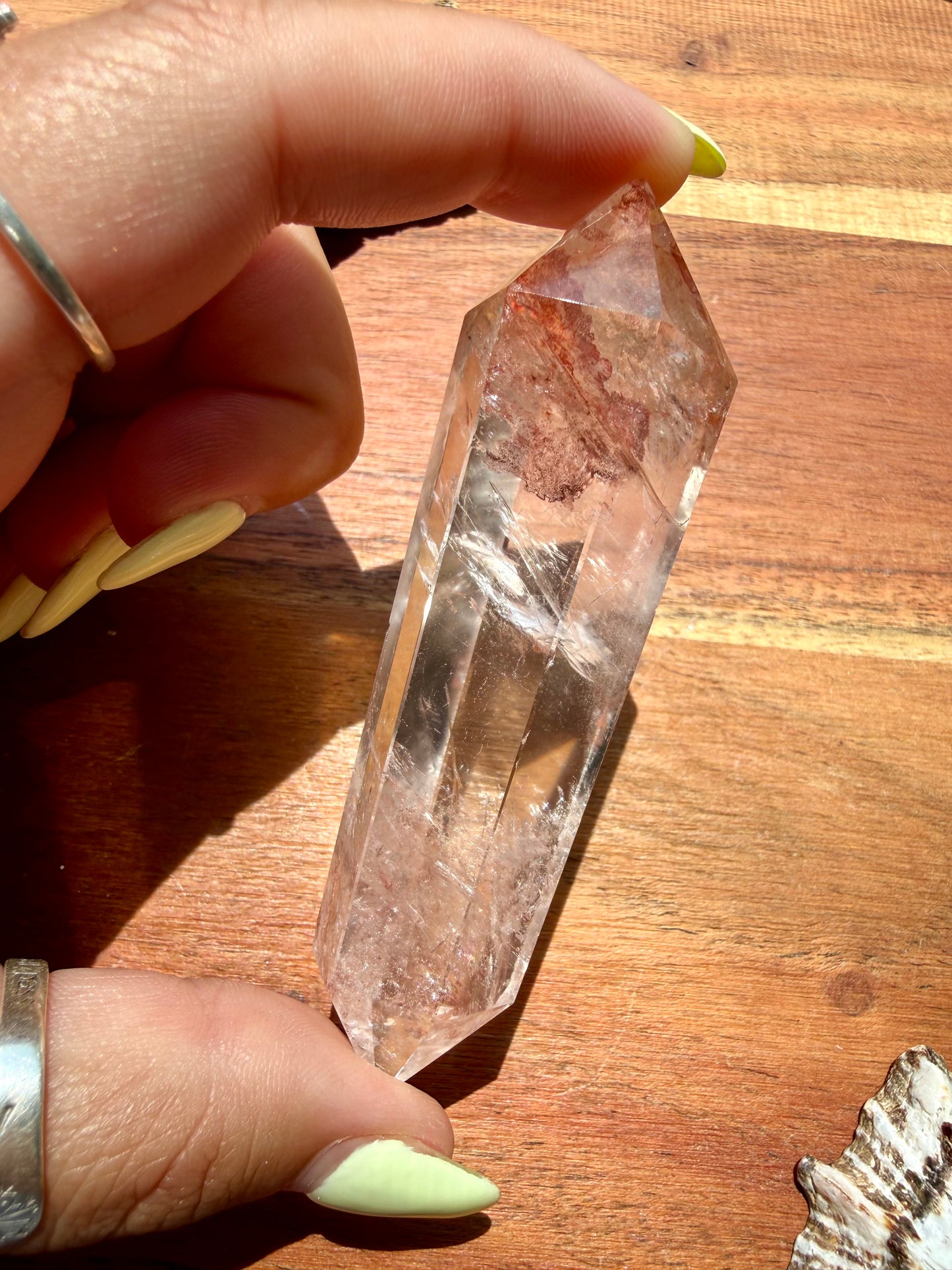 HIGH QUALITY PINK FIRE QUARTZ DT POINT