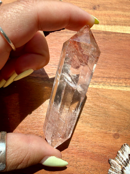 HIGH QUALITY PINK FIRE QUARTZ DT POINT