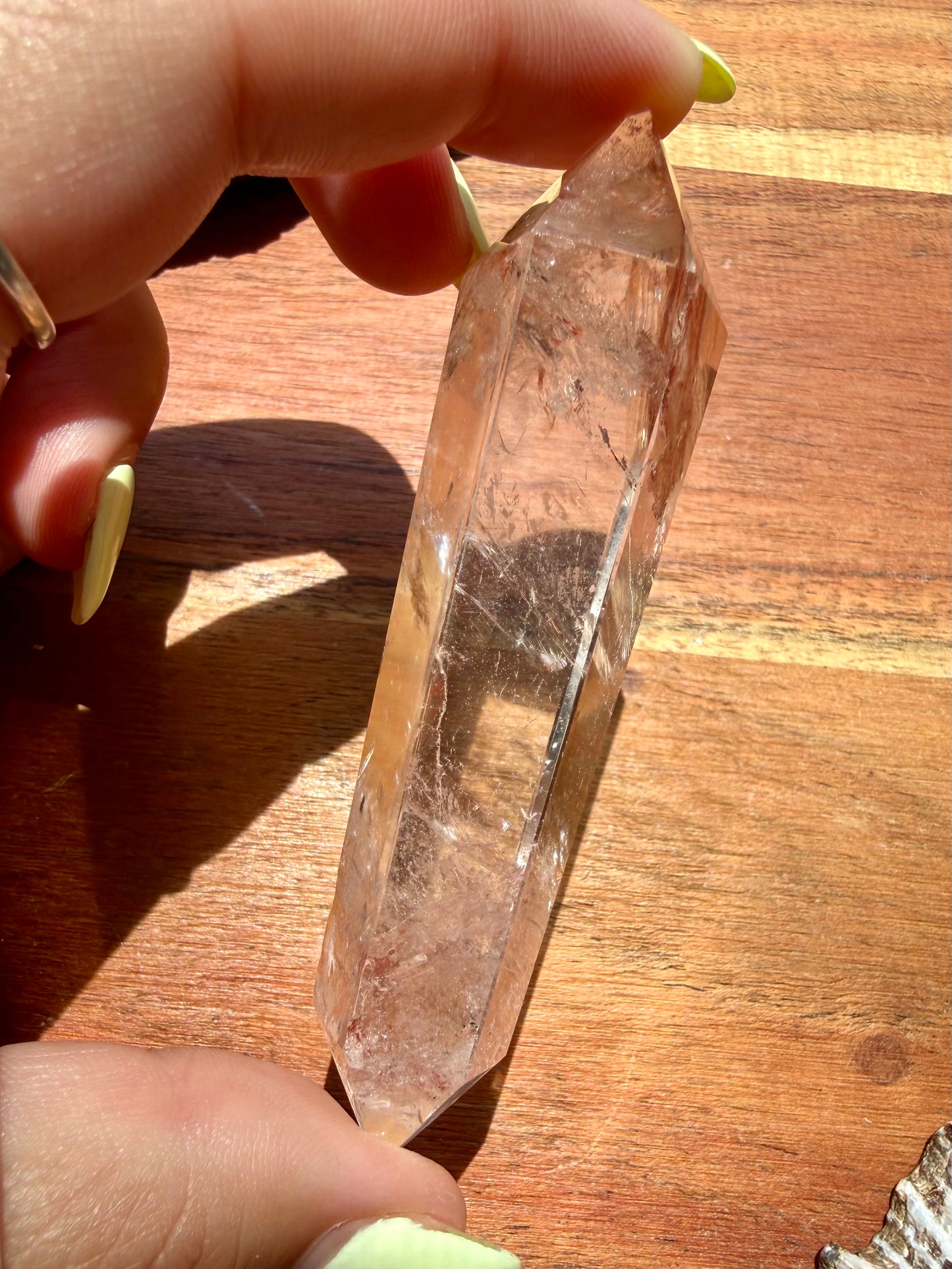 HIGH QUALITY PINK FIRE QUARTZ DT POINT