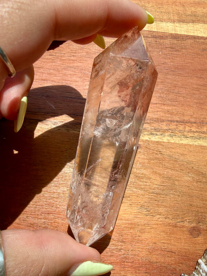 HIGH QUALITY PINK FIRE QUARTZ DT POINT