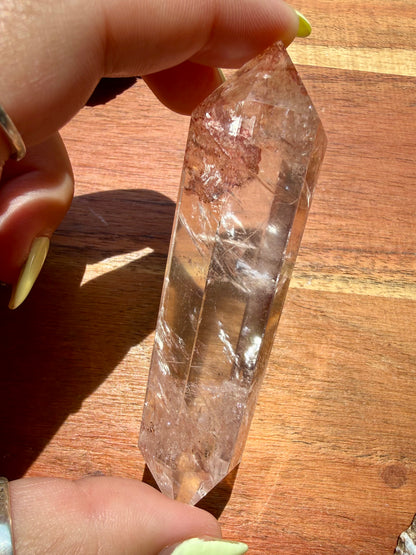 HIGH QUALITY PINK FIRE QUARTZ DT POINT