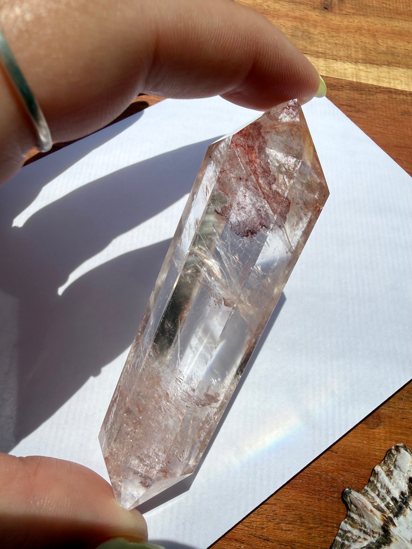 HIGH QUALITY PINK FIRE QUARTZ DT POINT