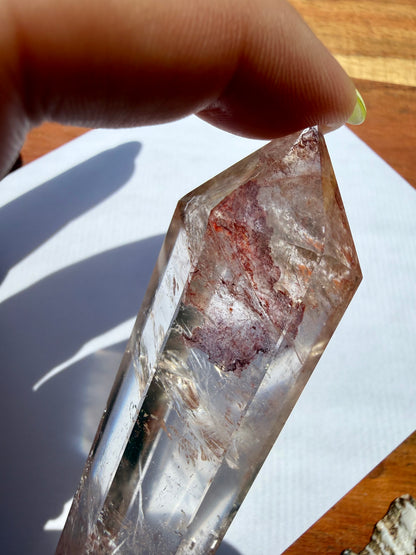 HIGH QUALITY PINK FIRE QUARTZ DT POINT