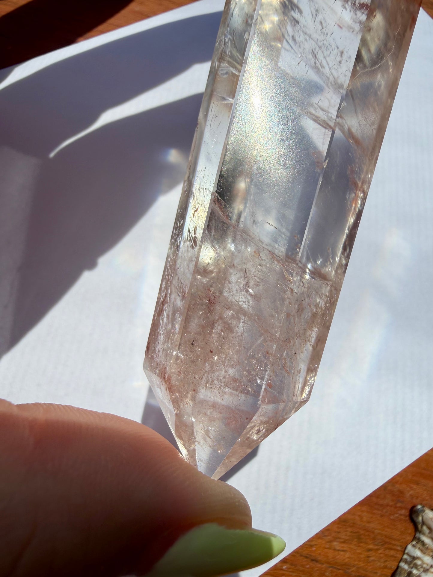 HIGH QUALITY PINK FIRE QUARTZ DT POINT