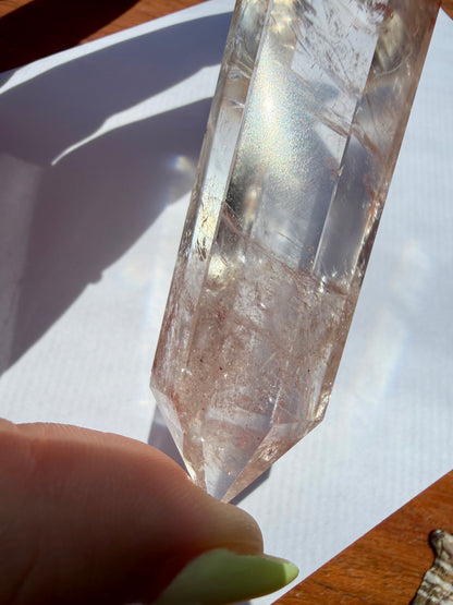 HIGH QUALITY PINK FIRE QUARTZ DT POINT